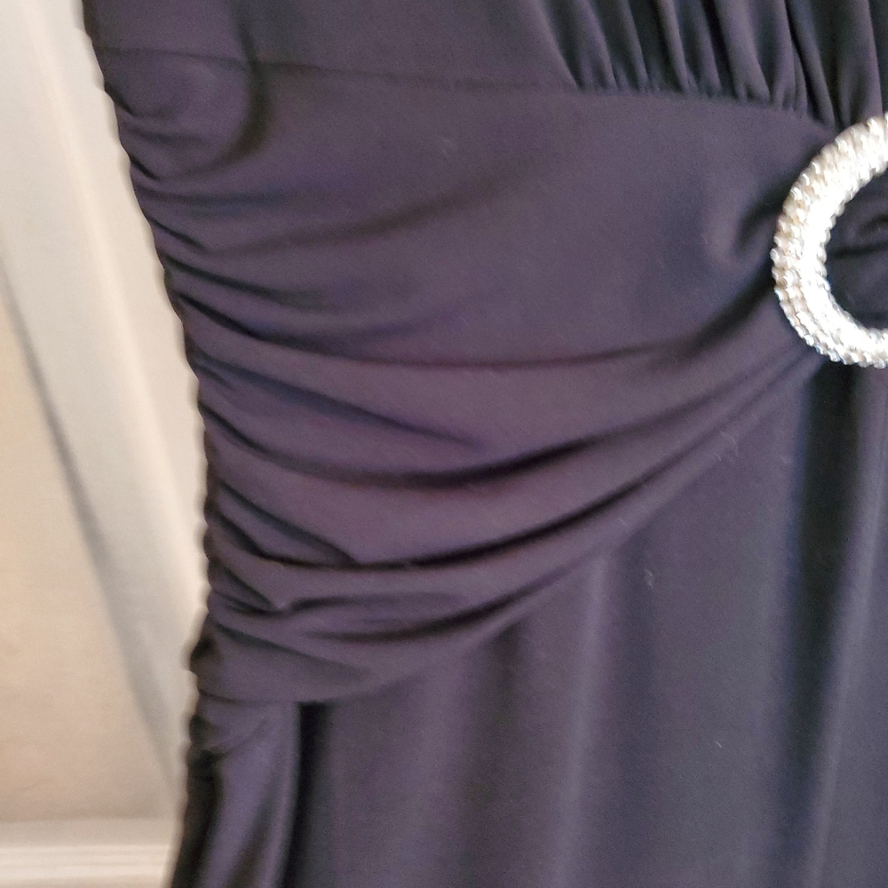 Metaphor Black Dressy Dress With Rhinestone Accent S 8 - Picture 5 of 10
